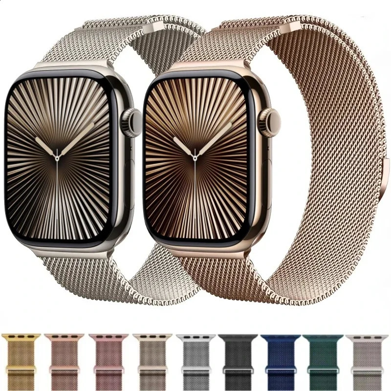 Milanese Strap for Apple Watch Band Ultra2 49mm 10 mm 9 8 7 45mm 41mm Metal Magnetic Bracelet 6 5 4 SE2 44mm 40mm 42mm 250425