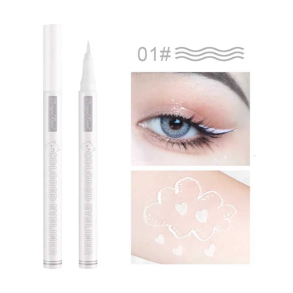 Dragon Ranee 10 Colors Slim and Long Lasting Liquid Pencil Silhouette Extremely Fine White Smudge-Free Eyeliner LiquidT251126
