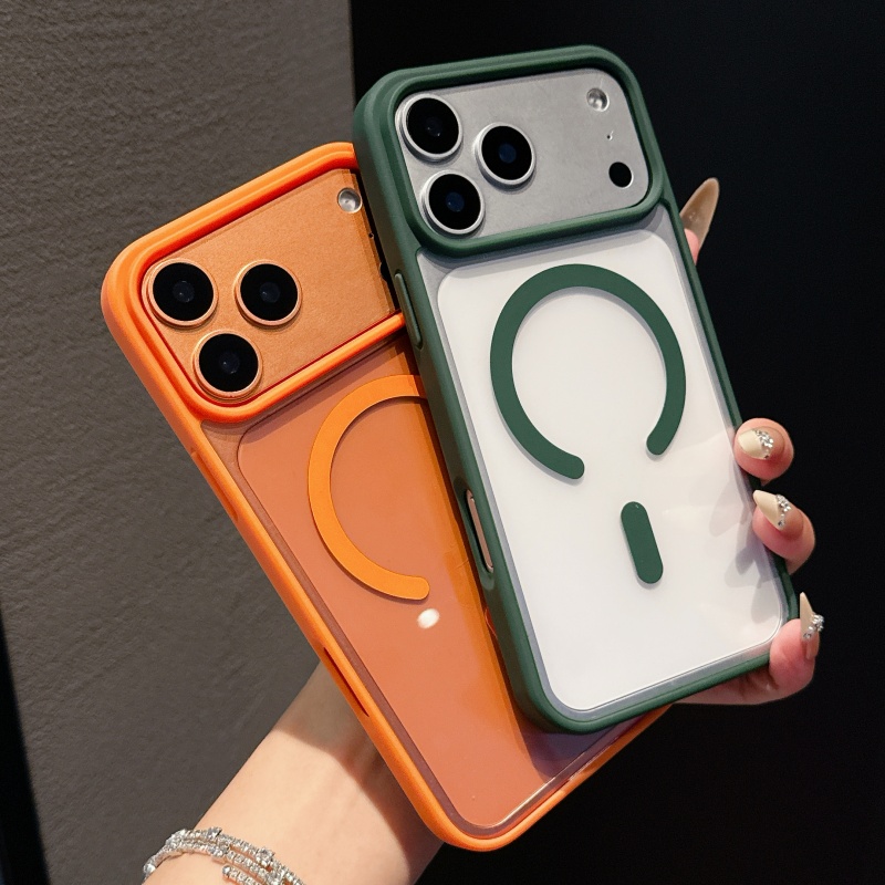 Luxury Magnetic For Magsafe Wireless Matte Armor Shockproof For iPhone 17 Air 16e 16 15 14 13 11 Pro Max XS 8 Plus Samsung S25 Edge S24 FE S23 S22 Ult