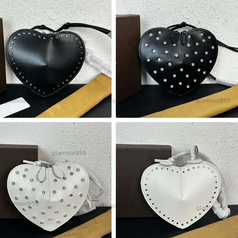 DHwanglijia Love Heart Shaped designer bag Bag High Quality Leather Shiny Red Bury Purse Fashion Shoulder Crossbody Ladies Marry Party Wallet