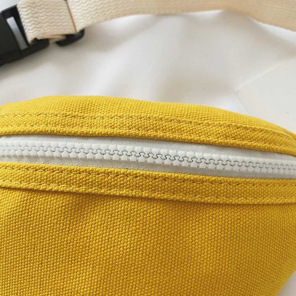 Kids Girls Casual Fanny Waist Bag Canvas Chest Bum Belt Pack Zip Ladies Casual Elegant Lightweight Daily Shoulder PouchT251126