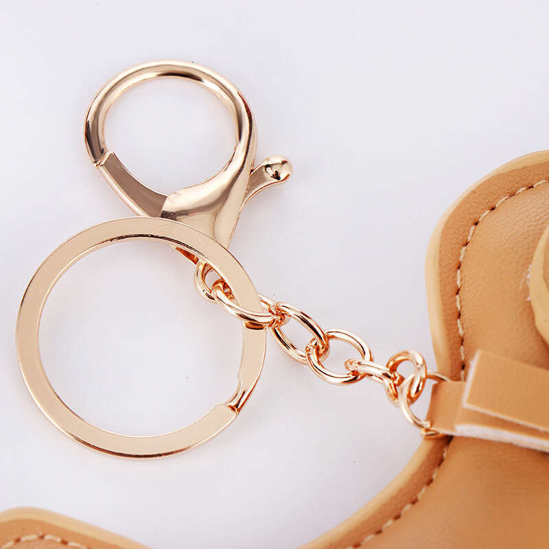 designer Creative Puppy Faux Leather Cute Dog Keychain Multicolor Bag Pendant Wholesale