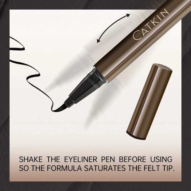 CATKIN Waterproof Black Eyeliner Pen Smooth Long LastingT251126