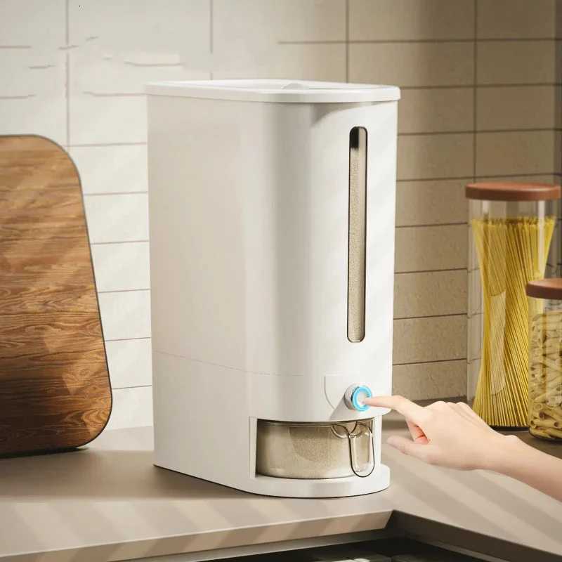 5KG Automatic Rice Dispenser - Insect-Proof Sealed Grain Storage Container Keep Dry Fresh for Kitchen Grain Preservation Y251126