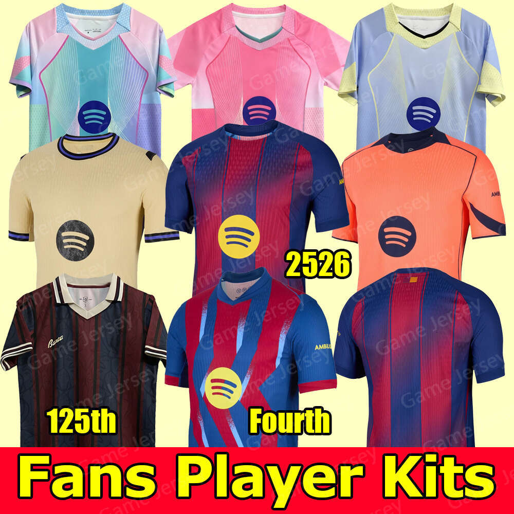 25 26 jersey soccer jerseys shirts LEWANDOWSKI PEDRI RAPHINHA GAVI Home Away football kids kit maillot de foot camiseta futbol 125th Anniversary barcelone