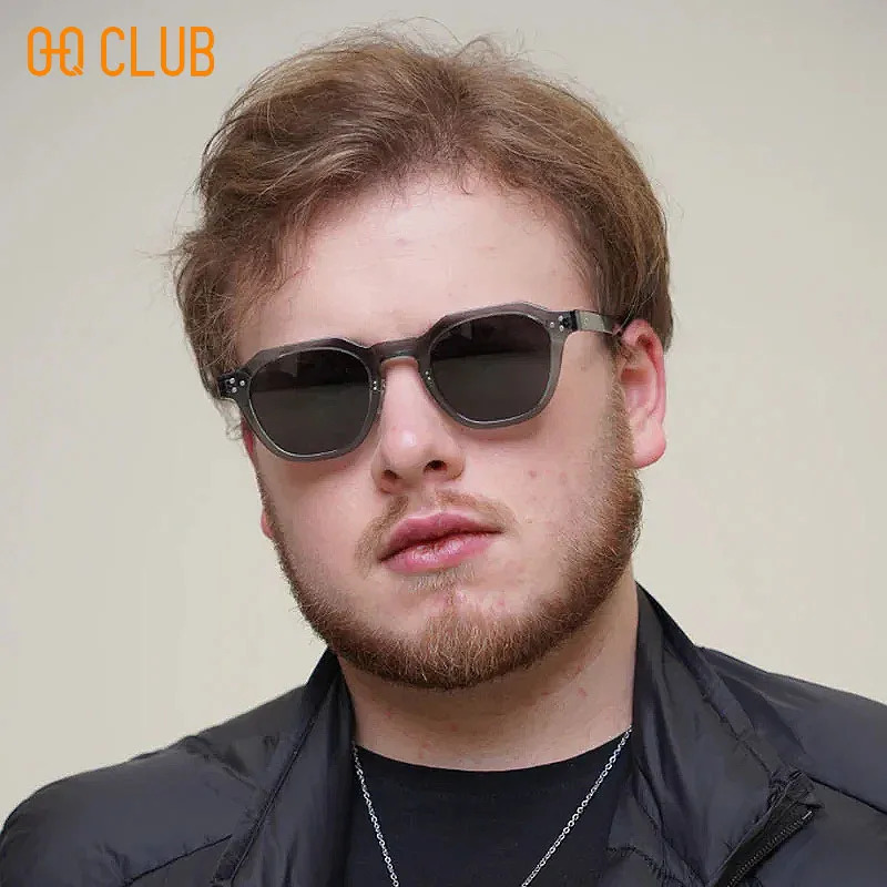 OQ CLUB Korean Style Sunglass Men Sunglasses Retro Trends Glasse Uv400 Eyepieces in Sonzya Lunette Eyewear Man 251126