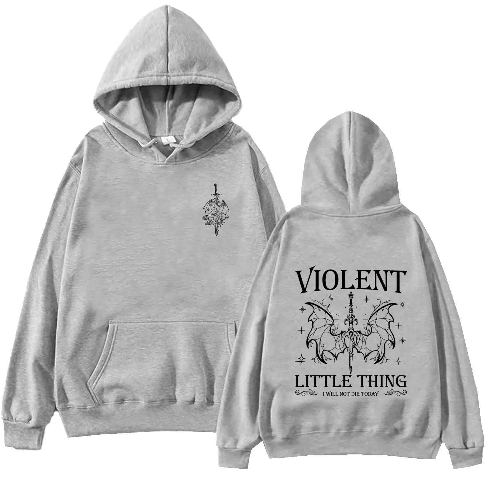 Violent Little Thing Hoodie Tops Fourth Wing Fan Gift Sweatshirt Dragon Long SLeeve Regular Spring and Summer Unisex J251136