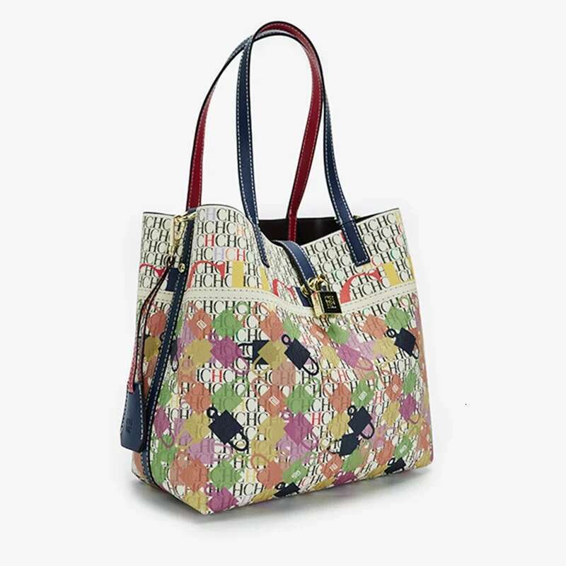 CH Shoulder Can Be Crossbody High Brand Classic Pattern Letter Design Quality Elegant Fashion Women's Bag Large Capacity