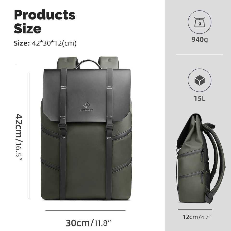 Heroic Knight 156 Casual Laptop Backpack Men Waterproof Large Capacity Travel Backpack Fashion Male Business Commuter Bag Pack K251126