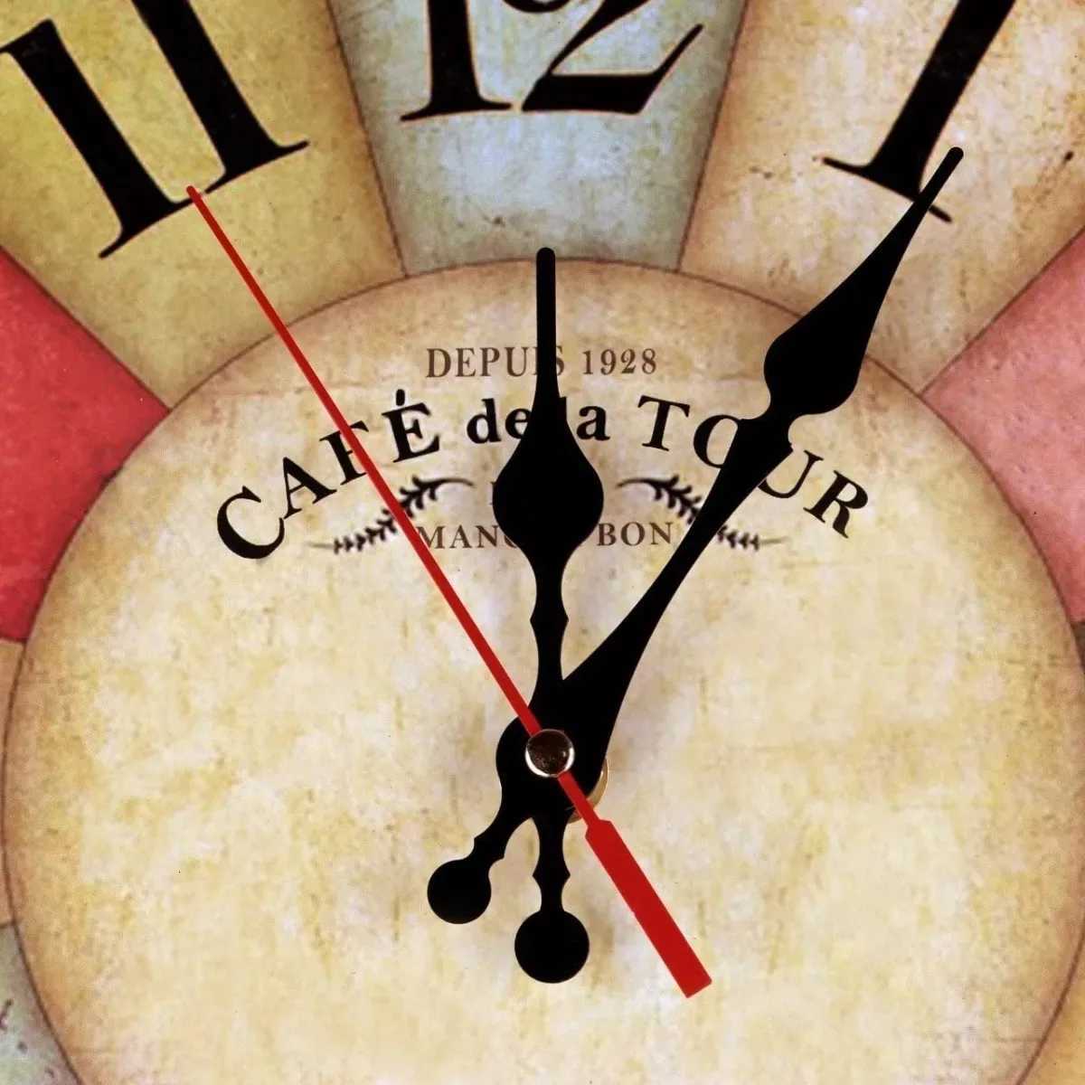 12 Inch Thick Wood Kitchen Wall Clock Retro Farmhouse Clocks for Living Room Decor Bedroom Restaurant C251126