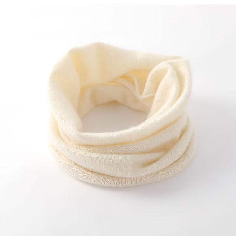 K533 100% pure wool scarf for men and women, all-match solid color scarf, Korean style, autumn and winter knitted neck warming neck cover