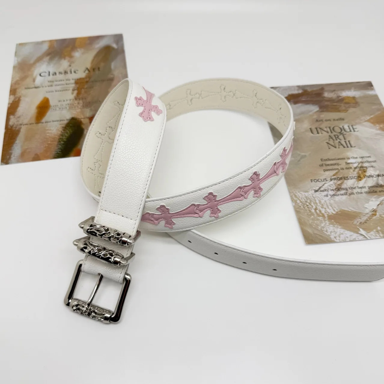 Gothic Y2K Women Men Belts Goth Ladies Hip hop Punk Rivet Skeleton Print Waist Belt Jeans Waistband 251126