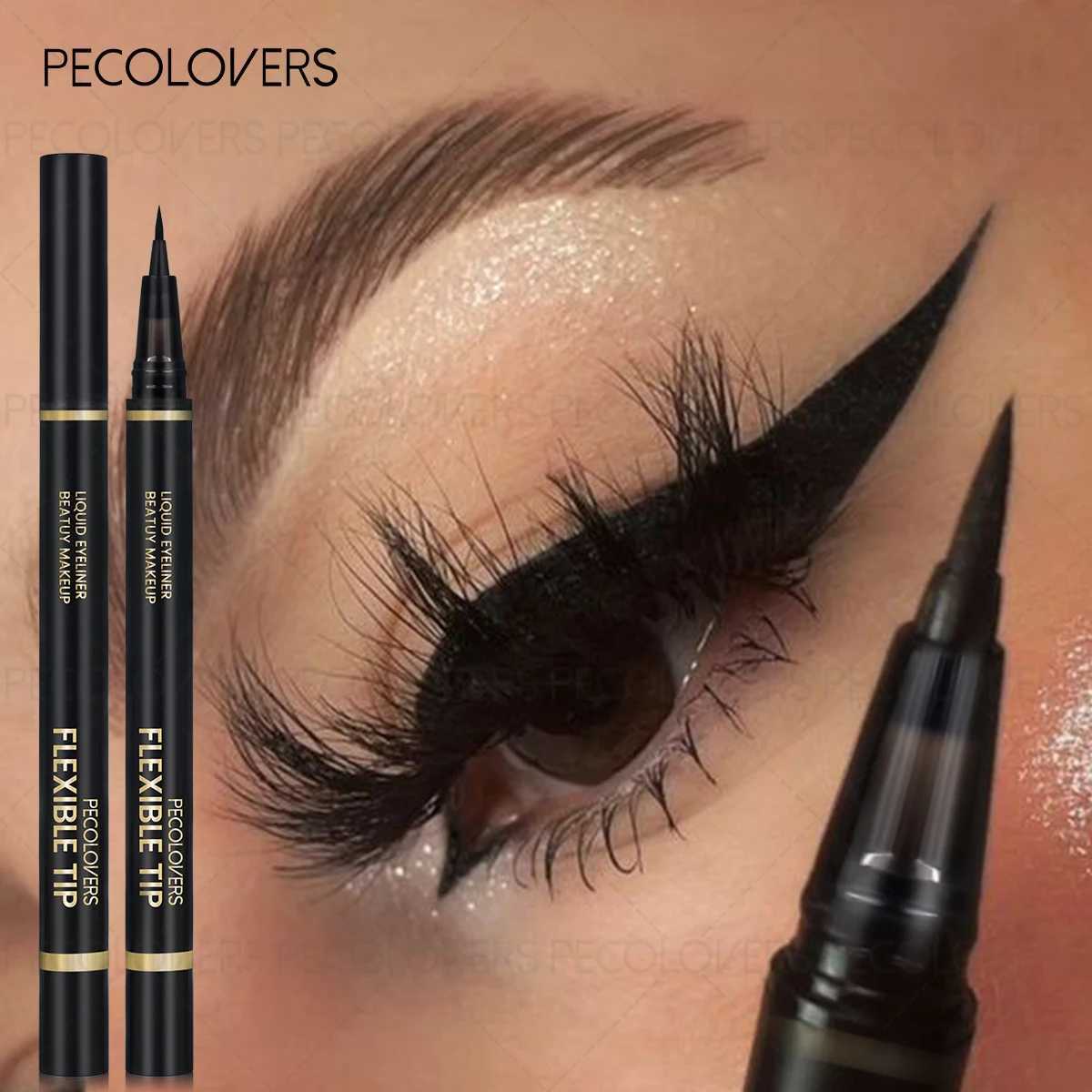 1 Pc Black Liquid Eyeliner Pen Precise Tip Soft Texture Intensely Pigmented Color Waterproof Sweat-resistant HalloweenT251126
