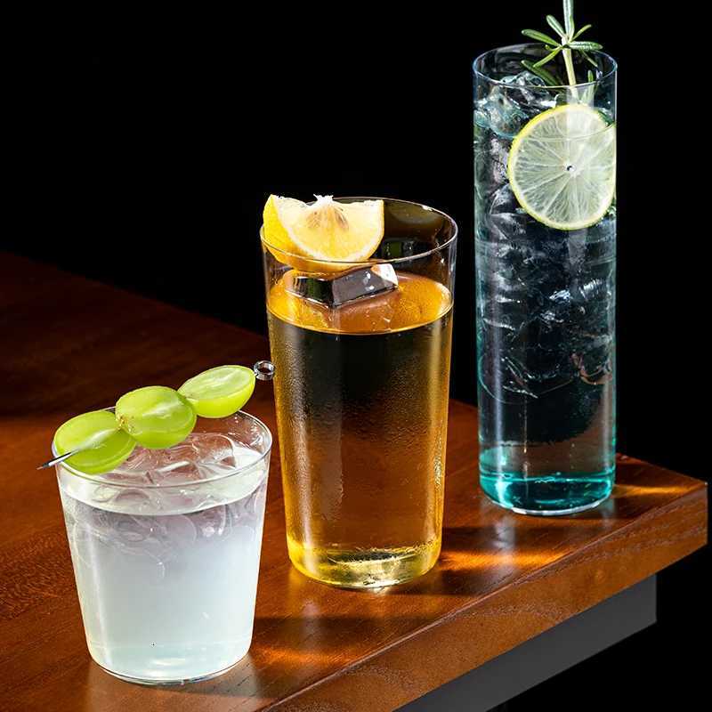 Highball Hypo Cup Japanese Style Straight Cocktail Glass Collin Cup Drinking Water Cup Juice Glasses Whiskey Cup For Home C251126