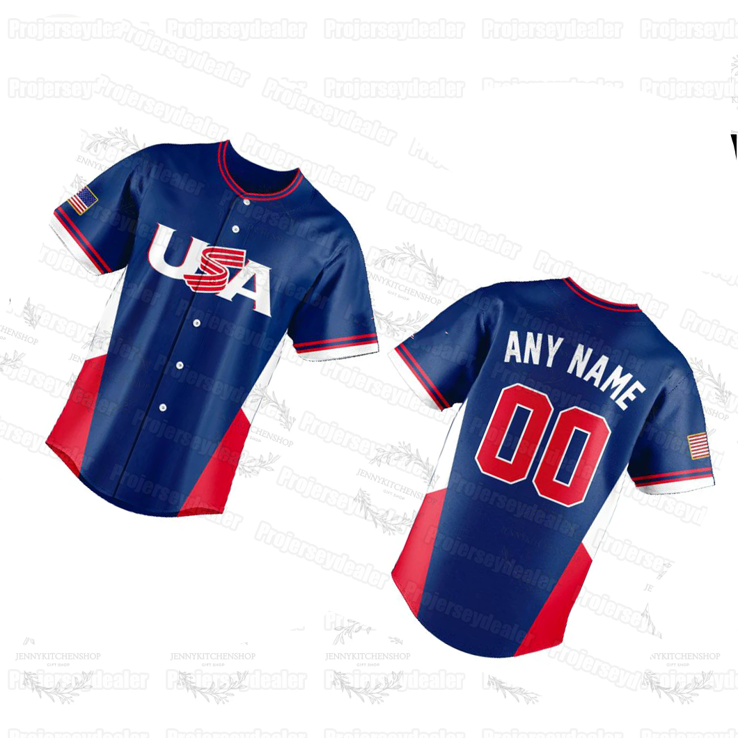 Aaron Judge Team USA 2026 World Baseball Classic Jerseys Pete Crow-Armstrong Paul Skenes Corbin Carroll WBC Pete Alonso Cal Raleigh J.T. Realmuto United States