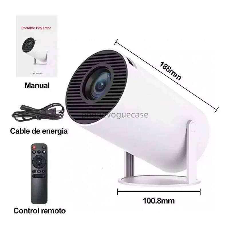 Projectorpro 4K Android 11 Dual Wifi6 260Ansi Allwinner H713 Bt5.0 1080P 1280*720P Home Cinema Outdoor Projetor