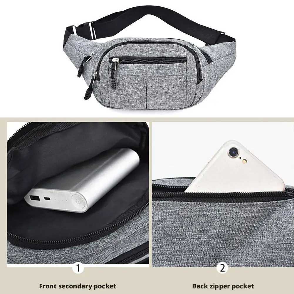Chest Bag Sports Workout Traveling Running Large Crossbody Casual Hands-Free Wallets Waist Pack Phone BagT251126