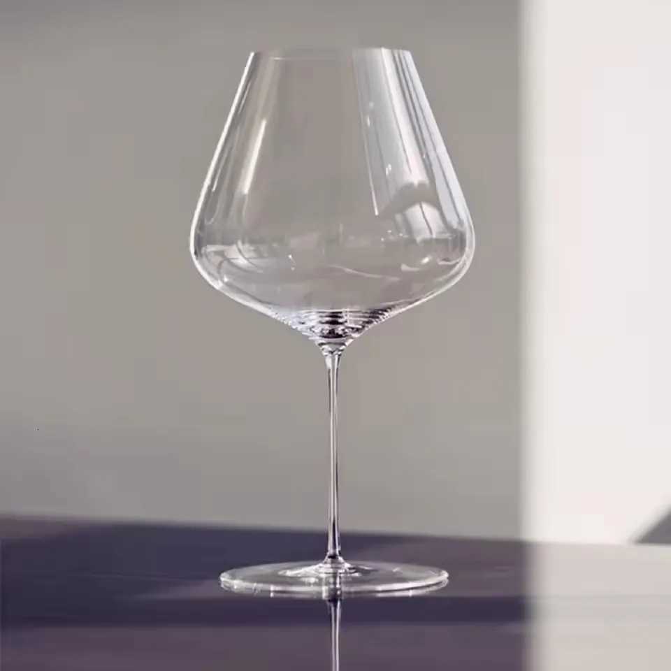 2PCS Zalto Style Upscale Banquet Crystal Handmade Wine Glass Extremely Thin Masterly Craft Perfect Flawless ics Goblet C251126