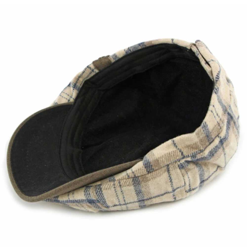 HT4970 Mens Berets Women Vintage Artist Painter Plaid Beret Hat Male Female Flat Cap New Autumn Winter Hat Octagonal Beret Caps J251125