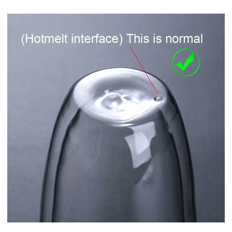 Transparent Glass Coffee Cup Milk Whiskey Tea Beer Double Creative Heat Resistant Cocktail Vodka Wine Mug Tumbler Drinkware Gift C2511260