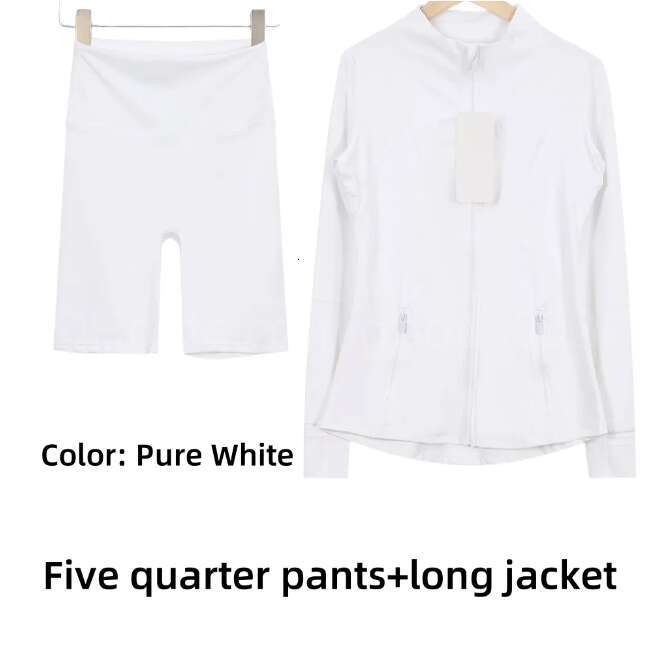 Workout set Women Yoga Sets jackets shorts leggings skirt Push Up Fitness sets High Waist Sports Jackets Zip Up Coat Elastic Sportswear Outfits Pants 