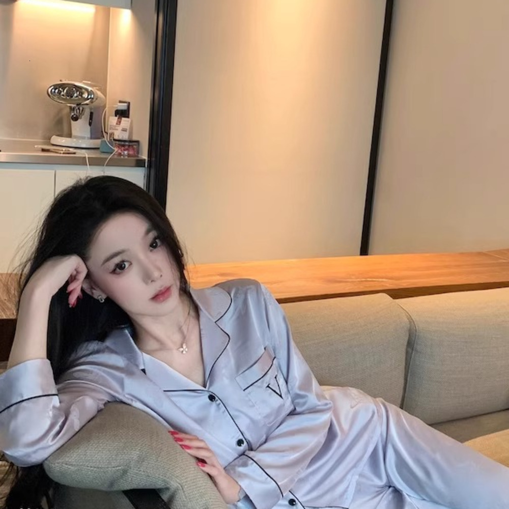 Women Pajama Set Embroidery Long Sleeve Tops with Long Pants 2 Piece Set Pj Victorian Pajama Style Sleepwear Pijama Loungewear250222