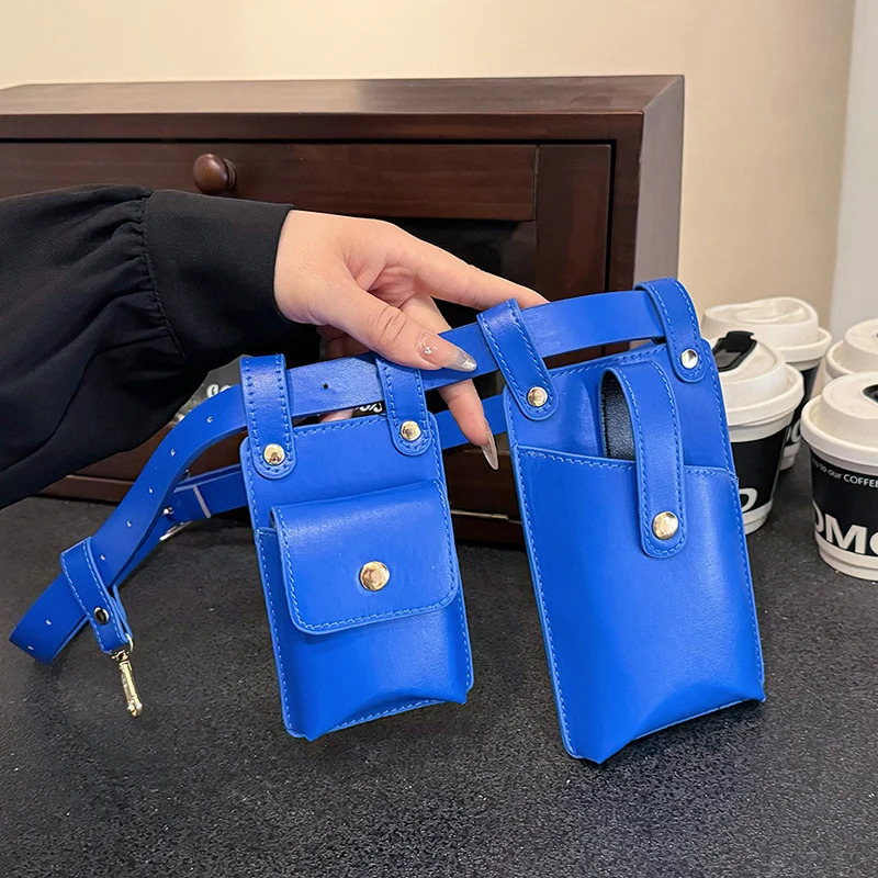 Women Fanny Pack Fashion Leather Belt Bag Kidney High Capacity Waist Bags Waterproof Multi-pocket Waist pack Banana Bag 251124