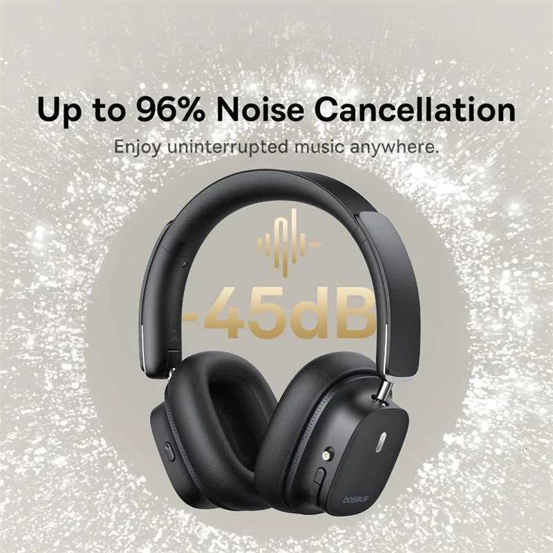 Baseus ANC Wireless Headphone Hi-Res LDAC Headset 54 BISA Pro Spatial Audio 50mm Driver Overhead Earphone Bowie 30MaxM251126