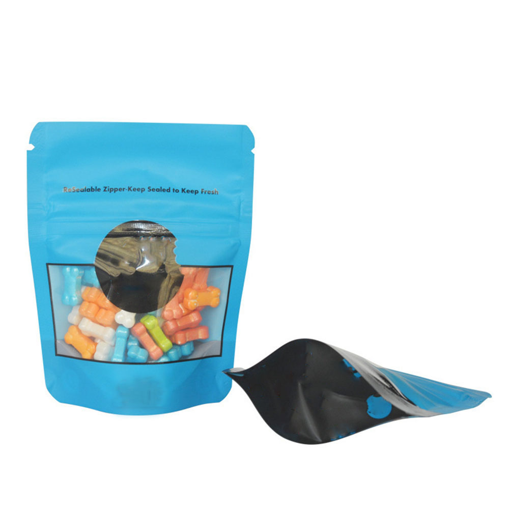 1g 3.5g 7g 28g Mylar Bag Zip Lock Bag Smell proof Packaging Bags Child-proof lock Stand UP bag Resealable Clear Window Zipper Pouch herb Cookies Grain