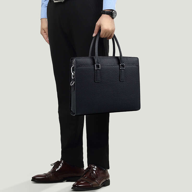 Luxury Bag Designer Top Handle Bags Large Capacity Simple Travel Briefcase Leather Laptop Waterproof Stylish High-end Men's Business Totes