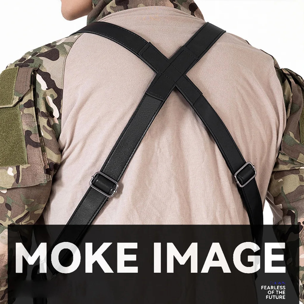 Mens Tactical Vest Bag n High Quality PU Leather Man Chest Bag Phone Pouch Vintage n Underarm Back Pack Bags 251126