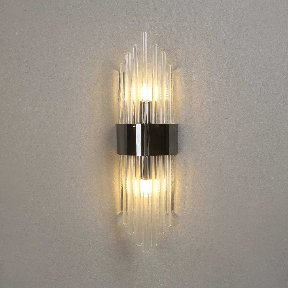 Light Luxury Wall Light Luxury Crystal Wall Lamp Decor for Living Room Bedroom Bedside FixturesTV Background Sconce Wall Lamps M251126