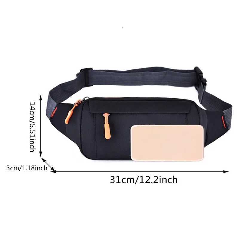 Waist Pack Women Running Waterproof Waist Bag Mobile Phone Holder Gym Fitness Travel Pouch Belt Chest BagsT251126