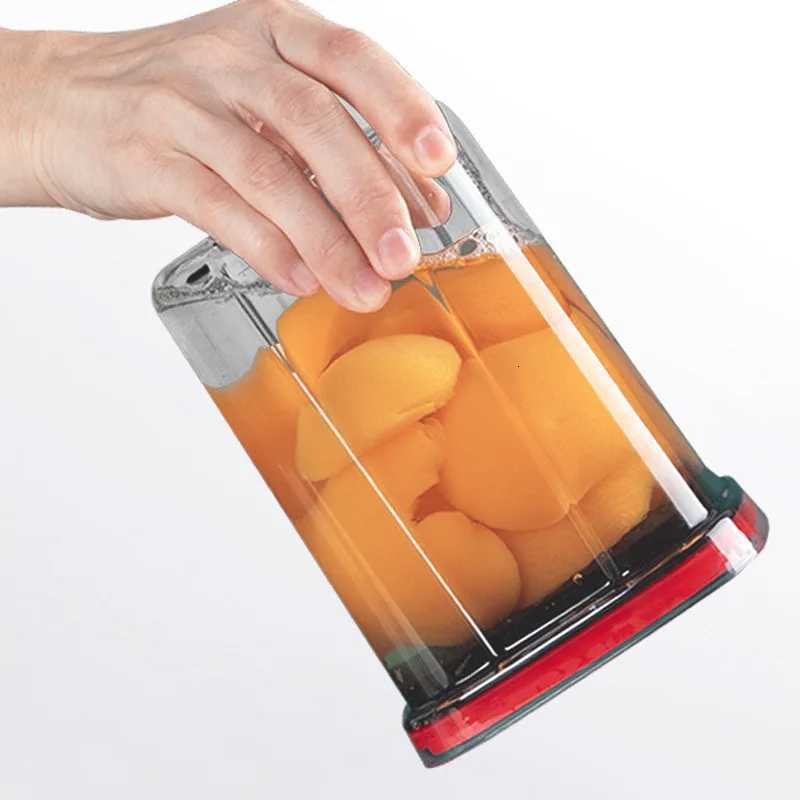 Rotating Cover Sealed Jar Food Storage Box Transparent Plastic Multigrain Tank Stackable Dried Storage Jars Kitchen Organizer Y251126