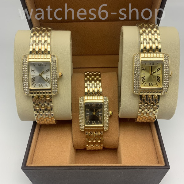 Luxury Watch Womens Watch Square tank Watches Designer Diamond Watchs Premium Quartz Movement Stainless Steel Bracelet