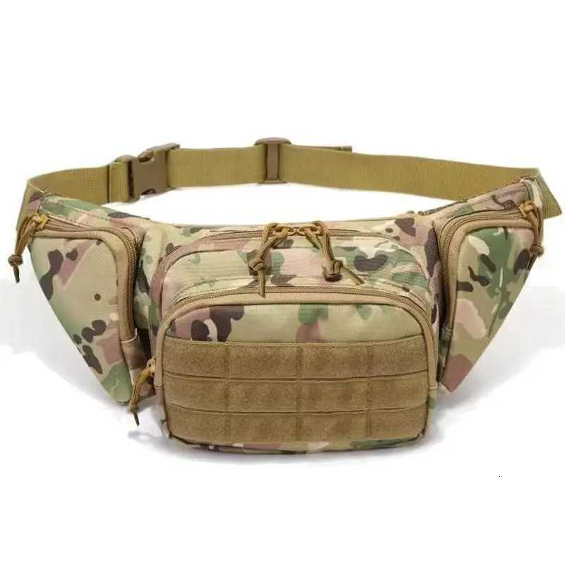 Men Waist Fanny Pack Belt Bag Tactical Military Motorcycle Rider Sports Climb Camping Nylon Male Tool Sling Chest Hip Bum BagT251126