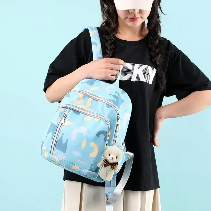 Baby Diaper Backpack Fashion Mummy Travel Cart Bag Large Capacity Mom Carrying Pregnant Activity 250414z