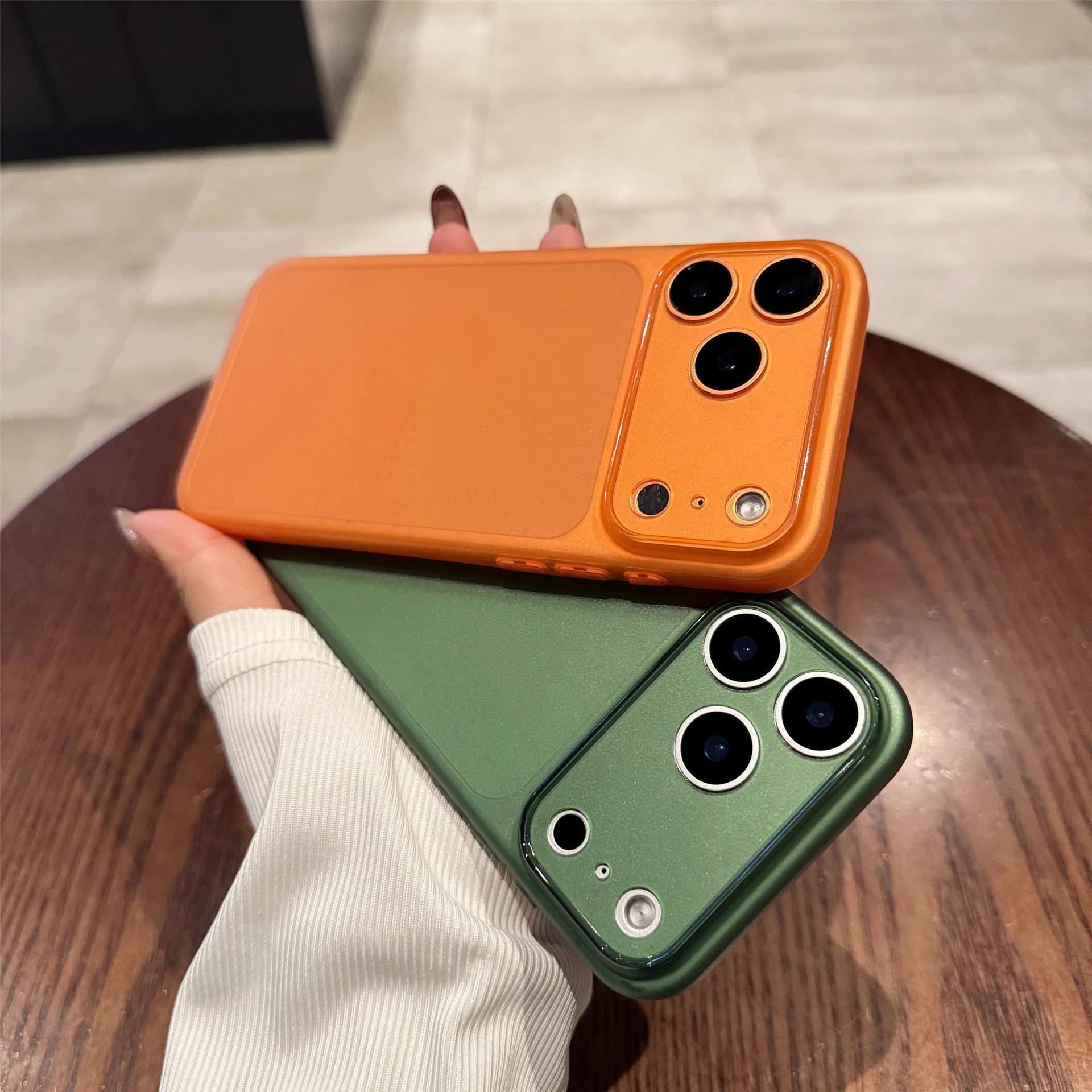 Ultra-thin matte finish, suitable for iPhone 17 phone case, full coverage, semi-transparent, skin-like feel, Apple 16 drop protection, soft rubber 15 protective case