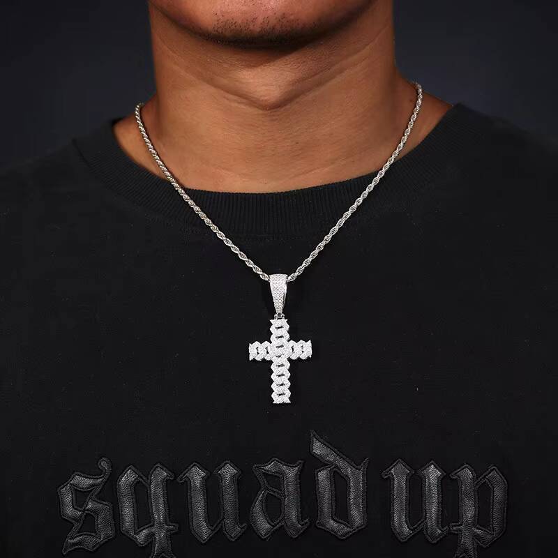 Moissanite Jewelry Hip-Hop Pendant Designed to Add Sparkle and Elegance to Your Fashion-Forward Wardrobe