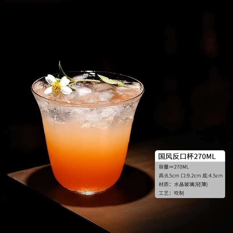 Style Thin Glasses Cup Juice Glasses Creative Cocktail Glass Cups Highball Cup Vertical Pattern Simple Short Cups Bar Party C251126