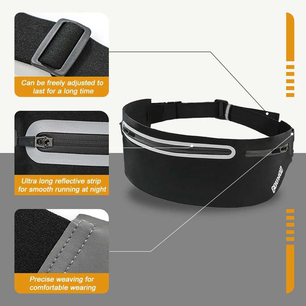 1PCS Slim Running Belt Fanny Pack - Phone Holder Waist Bag for Men Women - Lightweight Bounce-Free for WorkoutsJoggingTravelT251126