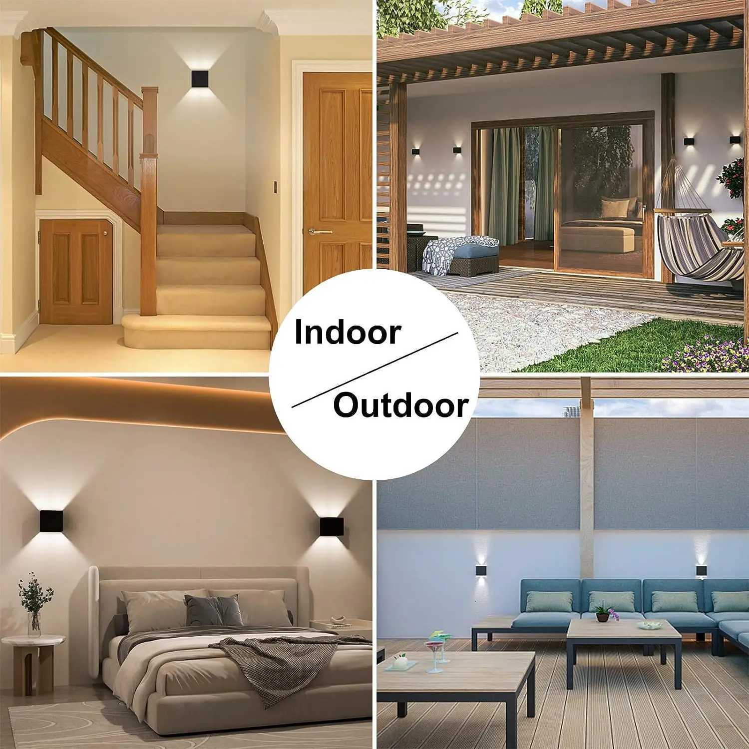 MARPOU Led Wall Lamp Waterproof IP65 9W Outdoor Indoor Lighting Wall Light For Garden Porch AC 90-260V Living room decoration M251126