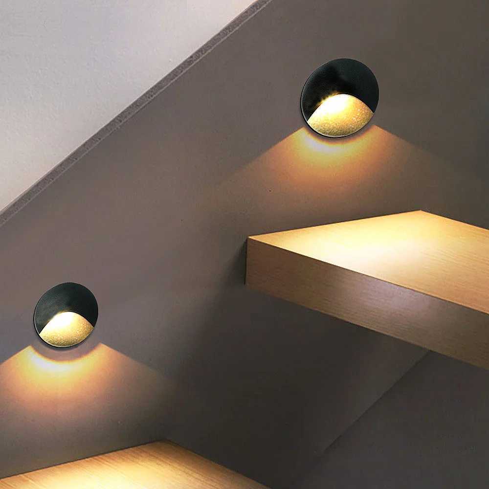 Outdoor Lighting Recessed Wall Lamp Waterproof IP65 3W Led Embedded StepStair Balcony Porch Aisle Yard Outside Night Light M251126
