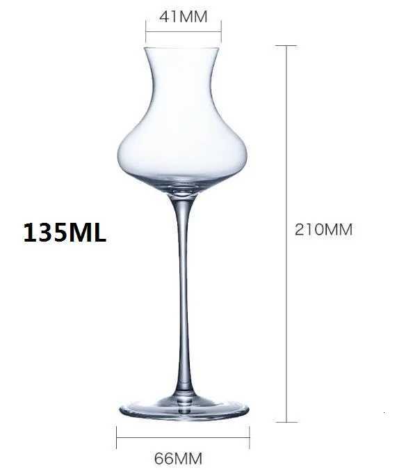 Crystal Tulip Shape Tasting Glass Creative Goblet Cocktail Glasses Whiskey Fragrant Cup for Party Bar Drinkware C251126