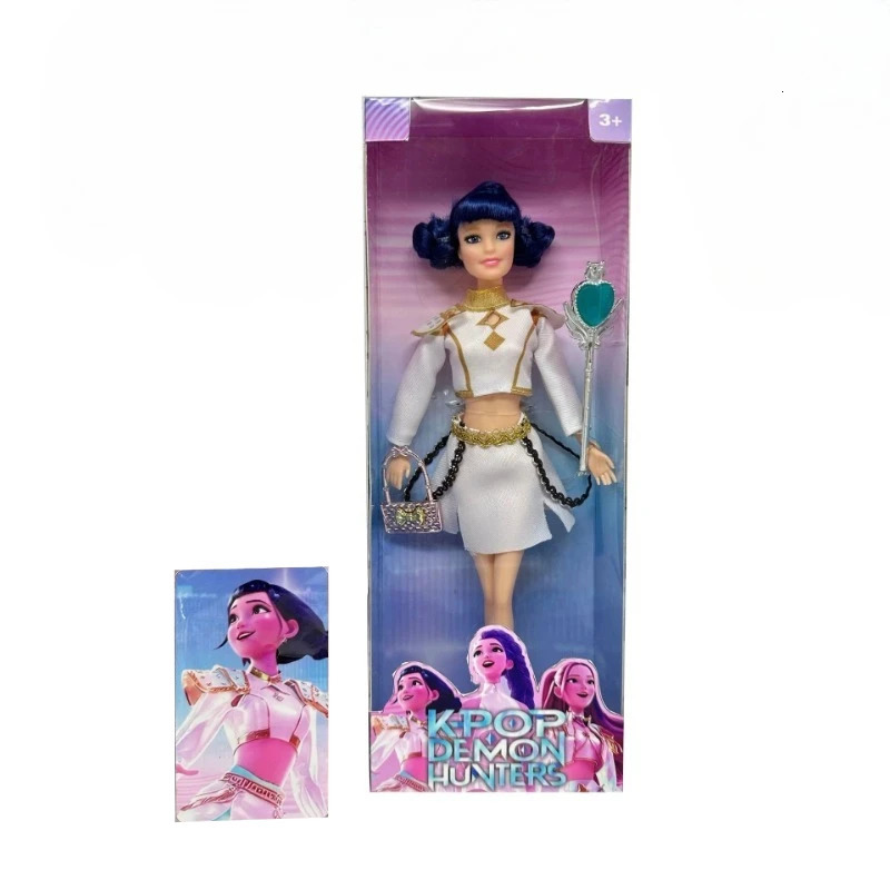 2025 Kpop Demon Hunters LiveAction Figure Toy Rumi Mira Zoey Sussy Theme Song Of Colorful Lights For Fans child Birthday Gifts 251028