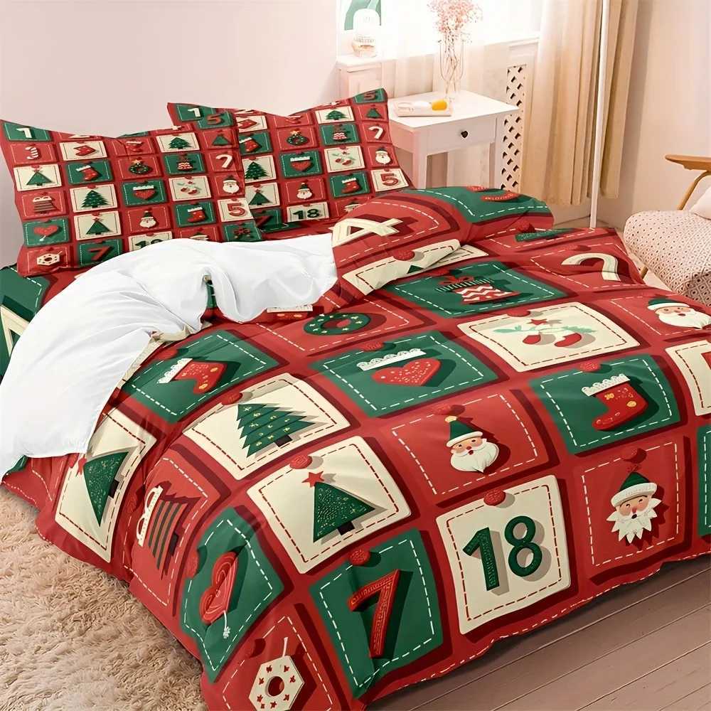 Christmas MERRY Christmas Bedding Set 3D Printed Duvet Cover Set Soft Single Double Size Bed Set 2026 Christmas Gift For Kids Home Decor Y251126
