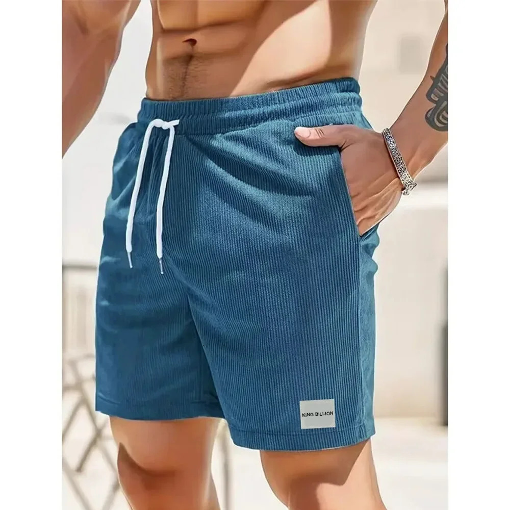 Mens denim shorts with summer beach shorts label mens loose shorts casual sports pants 250423