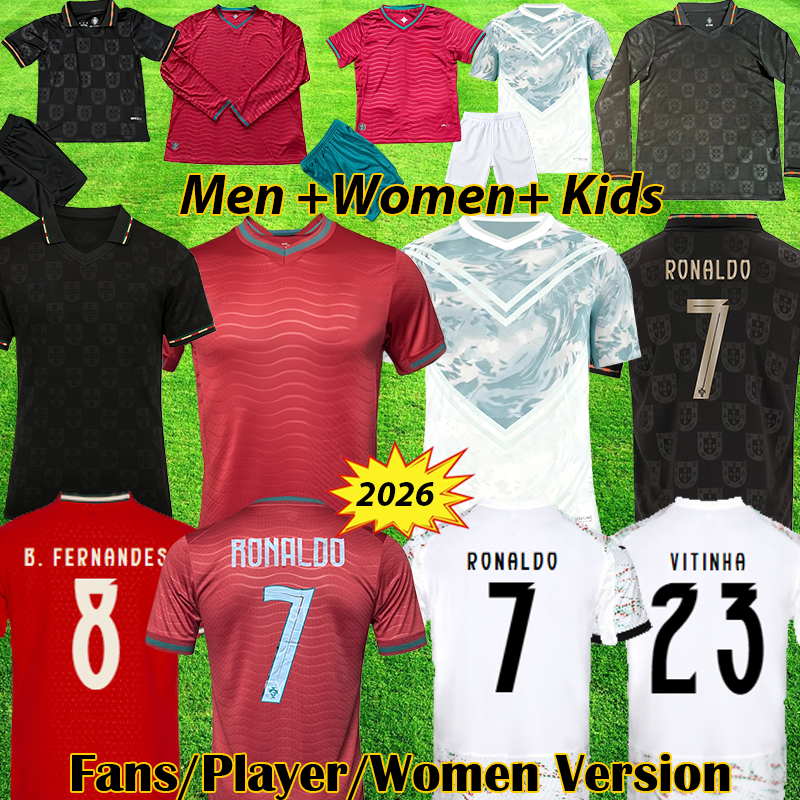 3XL 4XL 2026 RONALDO Portugal jersey 26 27 JOAO FELIX Soccer Jerseys Portuguese football shirt BERNARDO BRUNO FERNANDES camisa futebol men women kits kids equipment