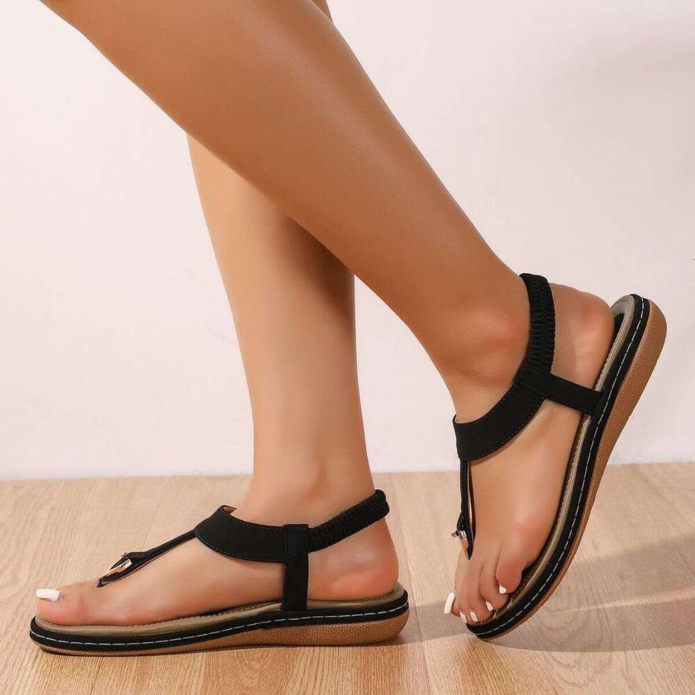2025 Summer Toe Post Flat Beach Shoes Free shipping designer hot 3331 Soft Free shipping designer new Sole Plus Size New Bohemian Sandals for Women
