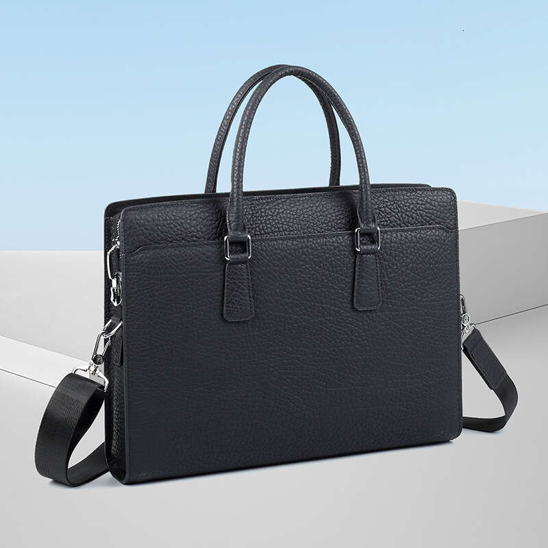 Luxury Bag Designer Top Handle Bags Large Capacity Simple Travel Briefcase Leather Laptop Waterproof Stylish High-end Men's Business Totes